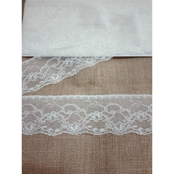 Pizzo Valencienne Avorio - Altezza 5,00 cm